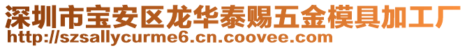 深圳市寶安區(qū)龍華泰賜五金模具加工廠