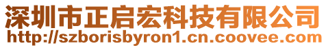 深圳市正啟宏科技有限公司