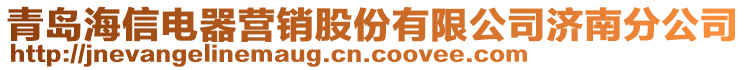 青島海信電器營(yíng)銷(xiāo)股份有限公司濟(jì)南分公司