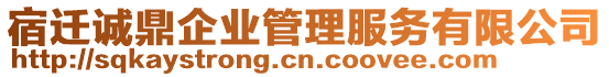 宿遷誠鼎企業(yè)管理服務(wù)有限公司