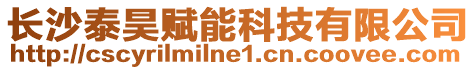 長沙泰昊賦能科技有限公司