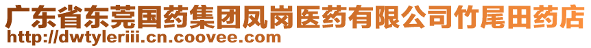 廣東省東莞國(guó)藥集團(tuán)鳳崗醫(yī)藥有限公司竹尾田藥店