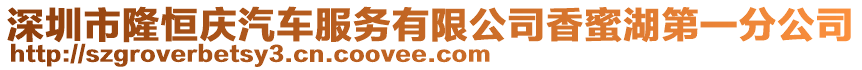 深圳市隆恒慶汽車服務有限公司香蜜湖第一分公司