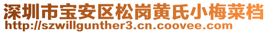 深圳市寶安區(qū)松崗黃氏小梅菜檔