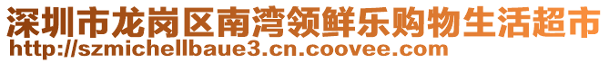 深圳市龍崗區(qū)南灣領(lǐng)鮮樂購物生活超市