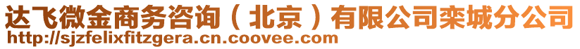 達飛微金商務咨詢（北京）有限公司欒城分公司