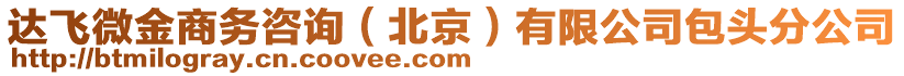 達飛微金商務咨詢（北京）有限公司包頭分公司