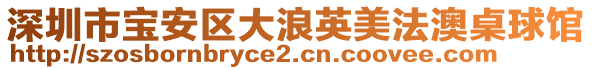 深圳市寶安區(qū)大浪英美法澳桌球館