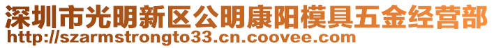 深圳市光明新區(qū)公明康陽模具五金經(jīng)營部