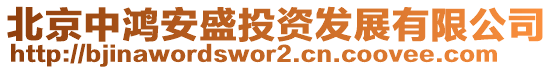 北京中鴻安盛投資發(fā)展有限公司