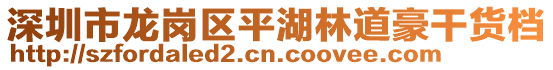 深圳市龍崗區(qū)平湖林道豪干貨檔
