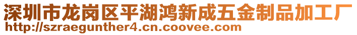 深圳市龍崗區(qū)平湖鴻新成五金制品加工廠