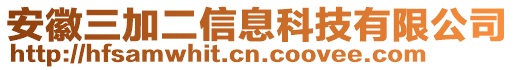 安徽三加二信息科技有限公司