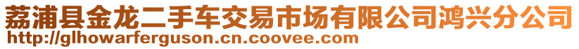 荔浦縣金龍二手車交易市場有限公司鴻興分公司