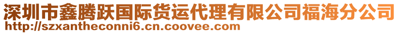 深圳市鑫騰躍國際貨運(yùn)代理有限公司福海分公司