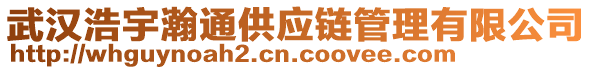 武漢浩宇瀚通供應鏈管理有限公司