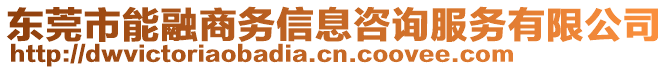 東莞市能融商務(wù)信息咨詢服務(wù)有限公司