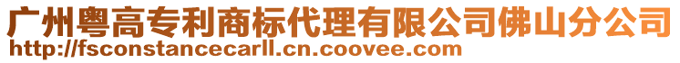 廣州粵高專利商標(biāo)代理有限公司佛山分公司