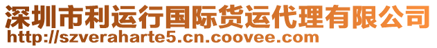 深圳市利運(yùn)行國際貨運(yùn)代理有限公司