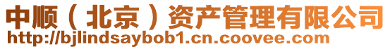 中順（北京）資產(chǎn)管理有限公司