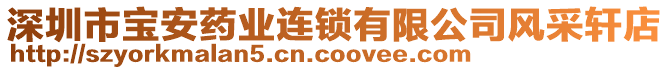 深圳市寶安藥業(yè)連鎖有限公司風(fēng)采軒店