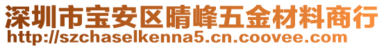 深圳市寶安區(qū)晴峰五金材料商行