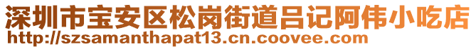 深圳市寶安區(qū)松崗街道呂記阿偉小吃店