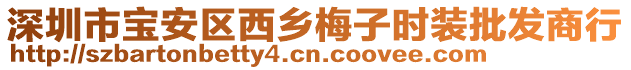 深圳市寶安區(qū)西鄉(xiāng)梅子時裝批發(fā)商行