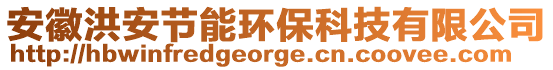 安徽洪安節(jié)能環(huán)保科技有限公司