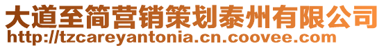 大道至简营销策划泰州有限公司