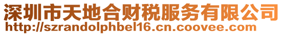 深圳市天地合財稅服務(wù)有限公司