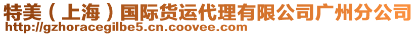 特美（上海）國際貨運(yùn)代理有限公司廣州分公司