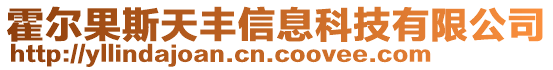 霍爾果斯天豐信息科技有限公司