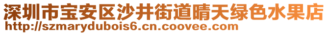 深圳市寶安區(qū)沙井街道晴天綠色水果店