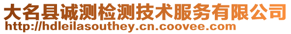 大名縣誠(chéng)測(cè)檢測(cè)技術(shù)服務(wù)有限公司