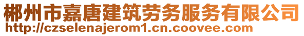 郴州市嘉唐建筑勞務(wù)服務(wù)有限公司