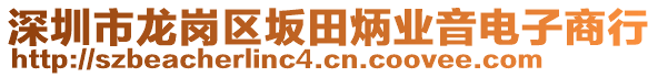 深圳市龍崗區(qū)坂田炳業(yè)音電子商行