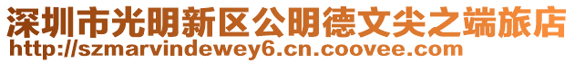 深圳市光明新区公明德文尖之端旅店