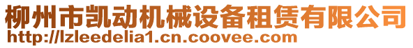 柳州市凱動(dòng)機(jī)械設(shè)備租賃有限公司