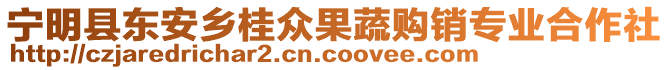 寧明縣東安鄉(xiāng)桂眾果蔬購銷專業(yè)合作社