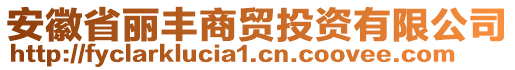 安徽省麗豐商貿(mào)投資有限公司