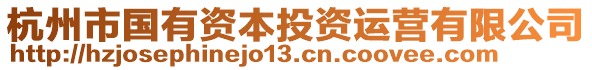 杭州市國有資本投資運營有限公司