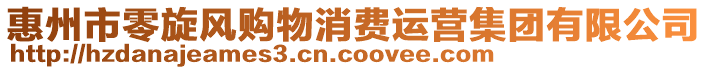 惠州市零旋風(fēng)購(gòu)物消費(fèi)運(yùn)營(yíng)集團(tuán)有限公司