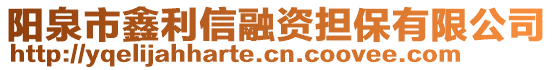 陽泉市鑫利信融資擔保有限公司