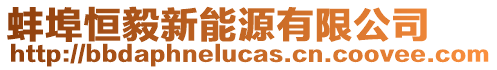 蚌埠恒毅新能源有限公司