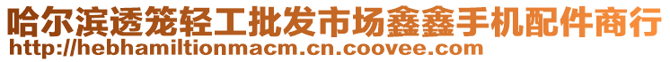 哈尔滨透笼轻工批发市场鑫鑫手机配件商行