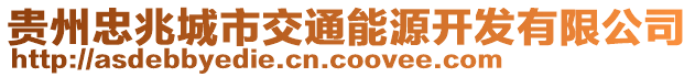 貴州忠兆城市交通能源開發(fā)有限公司