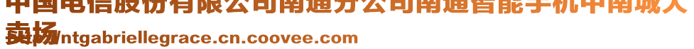 中國(guó)電信股份有限公司南通分公司南通智能手機(jī)中南城大
賣(mài)場(chǎng)