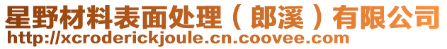星野材料表面處理（郎溪）有限公司