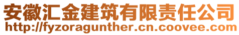 安徽汇金建筑有限责任公司